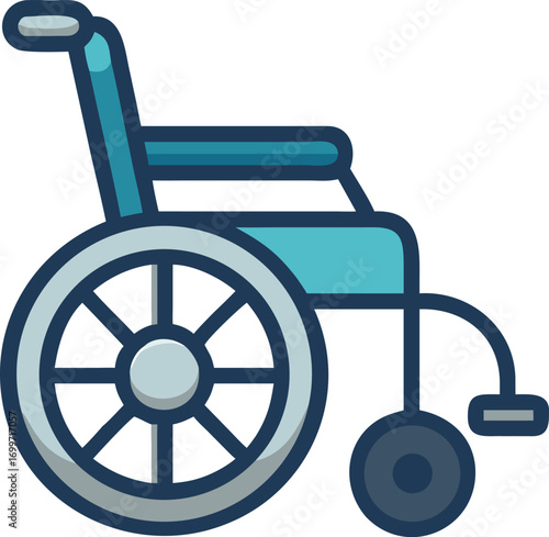 Wheelchair icon medical accessibility disabled mobility equipment healthcare assistance support