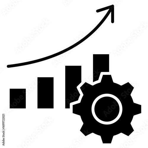 Performance Metrics Glyph Icon
