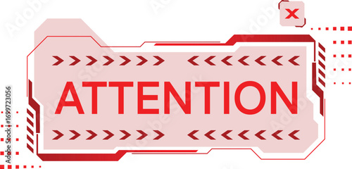 Futuristic alert conceptual layout with hud element background