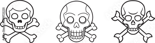 skull, bones icon