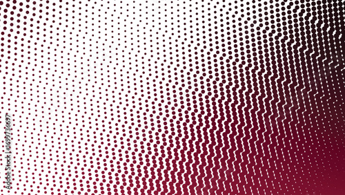 Dark red halftone abstract background for modern digital poster graphic wallpaper and web design