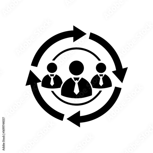 customer retention loop icon 