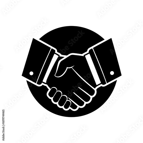 sponsorship deal handshake icon 