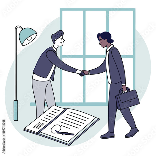 Vector Illustration of Corporate Agreement Signing
Adobe Illustrator Artwork