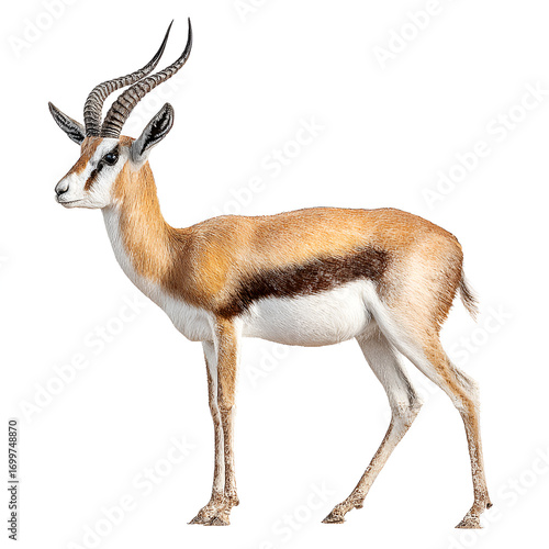 Thomson’s Gazelle Isolated on Transparent Background