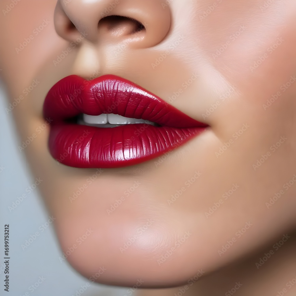 Fototapeta premium lips mouth potrate fashion design