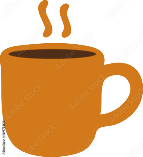 Single tea cup icon vector in a clean minimalist style. Perfect for tea shops, cafes, packaging, branding, and decorative illustrations with an elegant, cozy, and professional modern design.