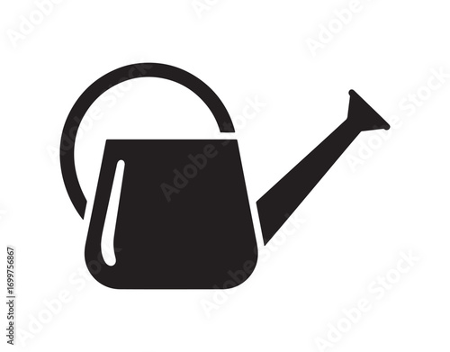 glyph icon of a watering can for indoor plants.
