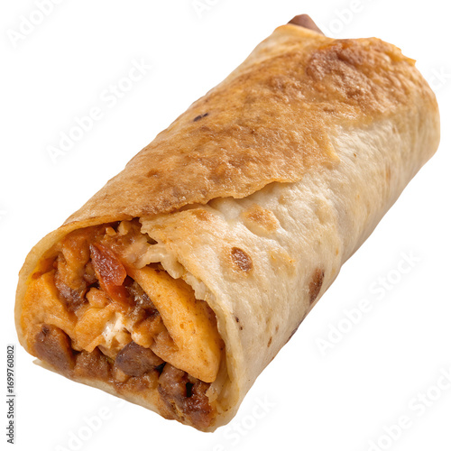 Chimichanga on transparent background