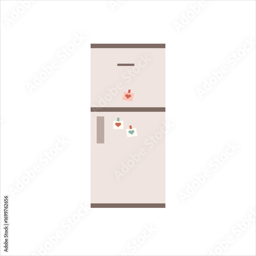 Fridge Vector Flat Illustration