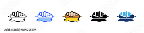 Play Dough Icon Collection With Multiple Styles