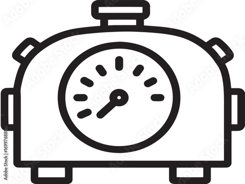 Modern Autoclave Indicators Icon in Functional Precise Minimal Vector Illustration