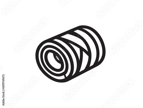 Elegant Bandage Icon in Clear Precise Medical Vector Illustration Artwork