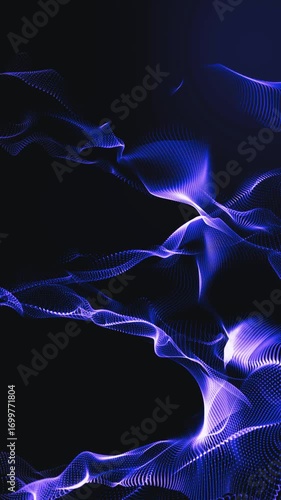 abstract blue wave