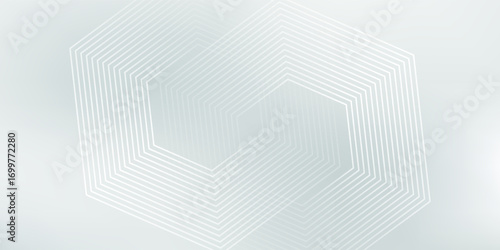 Dark blue background with hexagon geometric lines pattern. Abstract shiny hexagon lines. Futuristic technology concept. eps 10