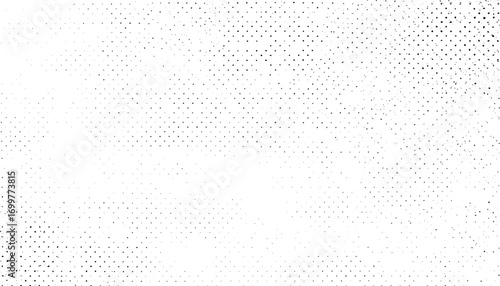 Grunge halftone dots abstract pattern design with fading black spots, perfect for graphic projects, comic book effects, and vintage-inspired digital artwork.