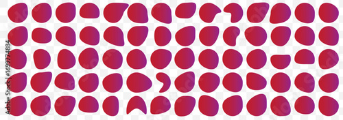 Blob shapes black collection vector design elements isolated. Random blob circles icon set. Isolated on a white background.