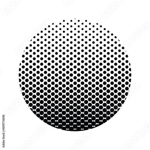 Abstract Hexagon Pattern Geometric Design with Halftone Effect