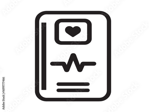 Elegant Defibrillator Pads Icon in Professional Simple Vector Illustration Style