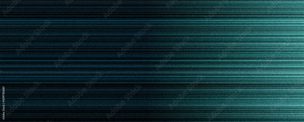 Fototapeta premium Abstract teal background with horizontal lines creating a textured and modern artistic surface