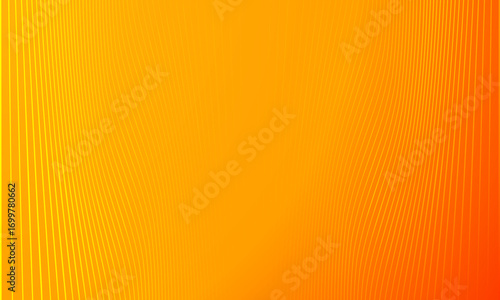 Abstract orange gradient background with fine curved lines