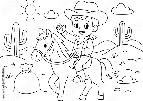 cowboy and horse