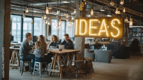 Innovation Hub: Team Brainstorming Session, Creative Ideas
