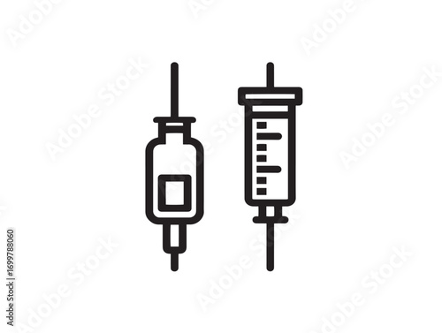 Stylish Insulin Pen Icon in Sleek Minimal Medical Vector Illustration Design