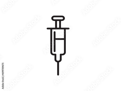 Professional IV Catheter Icon in Modern Elegant Functional Medical Vector Illustration