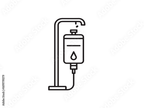 Professional IV Pump Accessories Icon in Stylish Functional Medical Vector Artwork