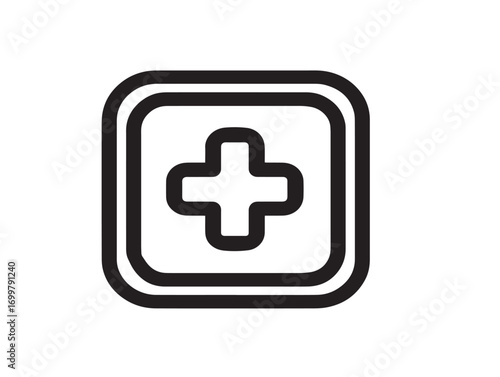 Elegant alcohol prep pads medical icon line drawing