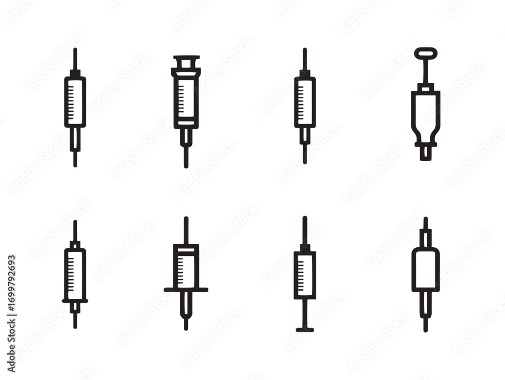 Fototapeta premium Medical catheter insertion kits icon clean professional vector design