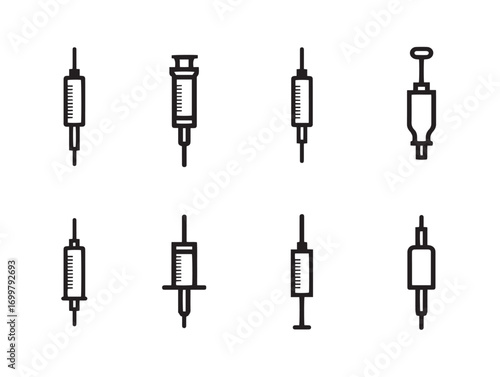 Medical catheter insertion kits icon clean professional vector design