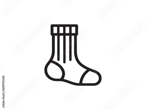 Professional compression stocking healthcare symbol elegant vector artwork