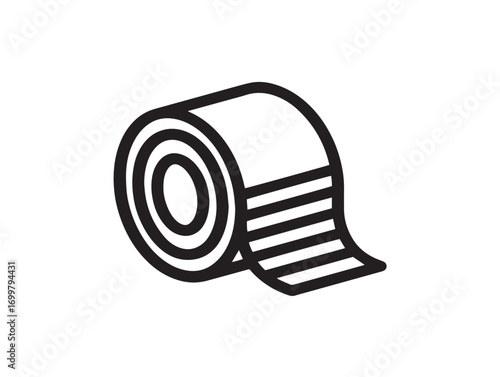 Clean medical elastic bandage roll icon in vector illustration
