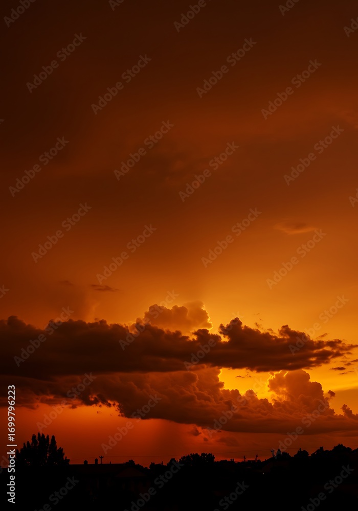 Fototapeta premium Fiery Sunset Inferno