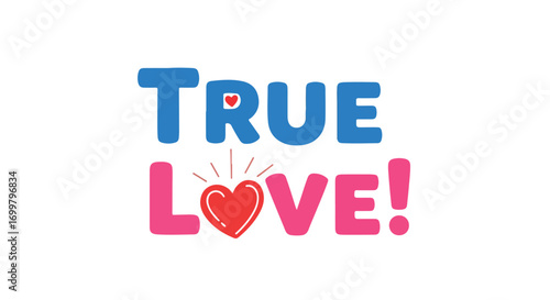 Artistic true love declaration with heart symbol and exclamation point for special someone affection expressing sentimentality 67 characters