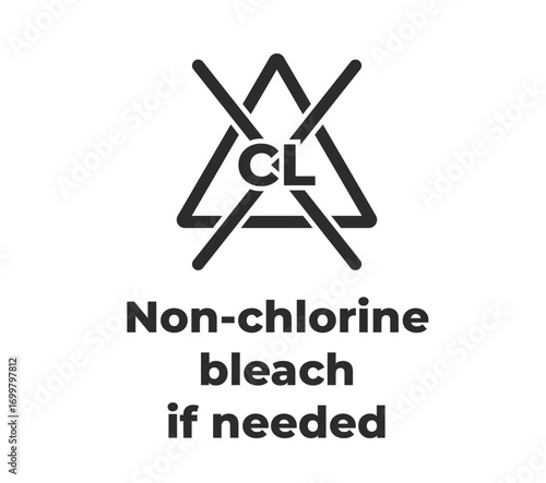 Laundry Symbol - non-chlorine bleach