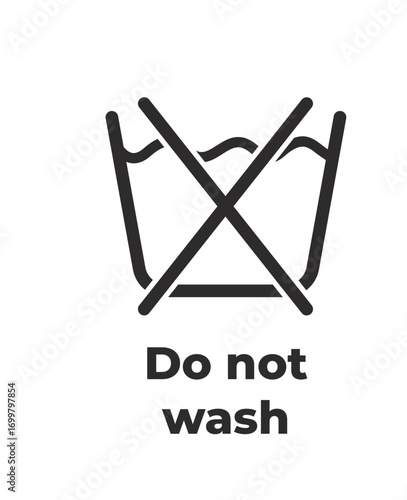Laundry Symbol - Do not wash