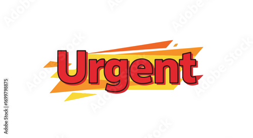 Bold Urgent Message Icon for Time-Sensitive Information Graphic Design Element Ready to Use Professionally Designed Visual Symbol for High-Priority
