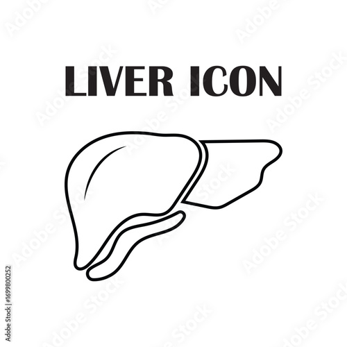 liver icons isolated on white background. Modern and simple liver icon, vector illustration. 