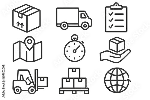 Logistics and supply chain management elements for efficient shipping and delivery processes