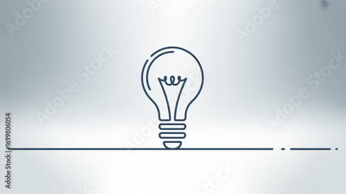 Light bulb idea concept creative innovation inspiration solution thinking design vector graphic illustration icon