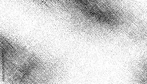 Black and white fabric texture background emphasizes strong woven textile pattern and subtle diagonal shading throughout the surface.