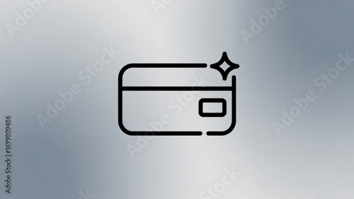 Credit card payment icon vector illustration for online banking finance transaction and shopping security 100