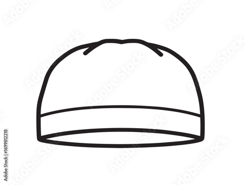 Modern Medical Scrub Caps Symbol in Elegant Stylish Vector Artwork
