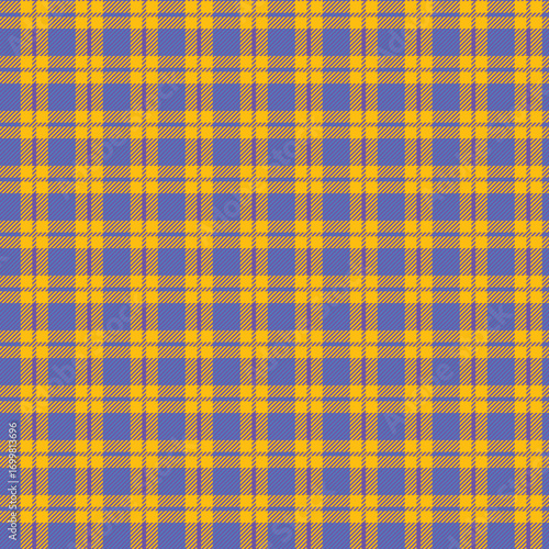 Purple and yellow plaid pattern