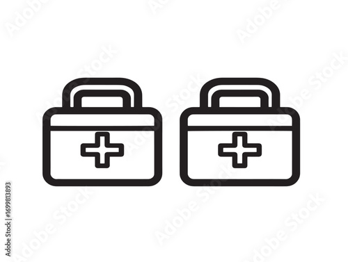 Minimal vector artwork of medical specimen transport bags design