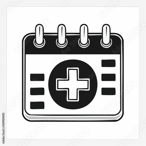 Medical Appointment Calendar Health Schedule for Doctor Visits and Healthcare Reminders