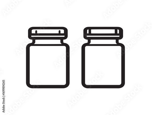 Modern clean vector design of specimen transport containers illustration